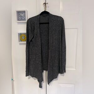 Express Gray Open Front Cardigan S